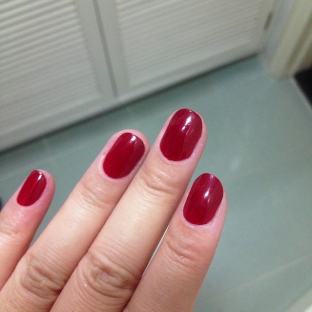 Red nail polish turning black? PurseForum