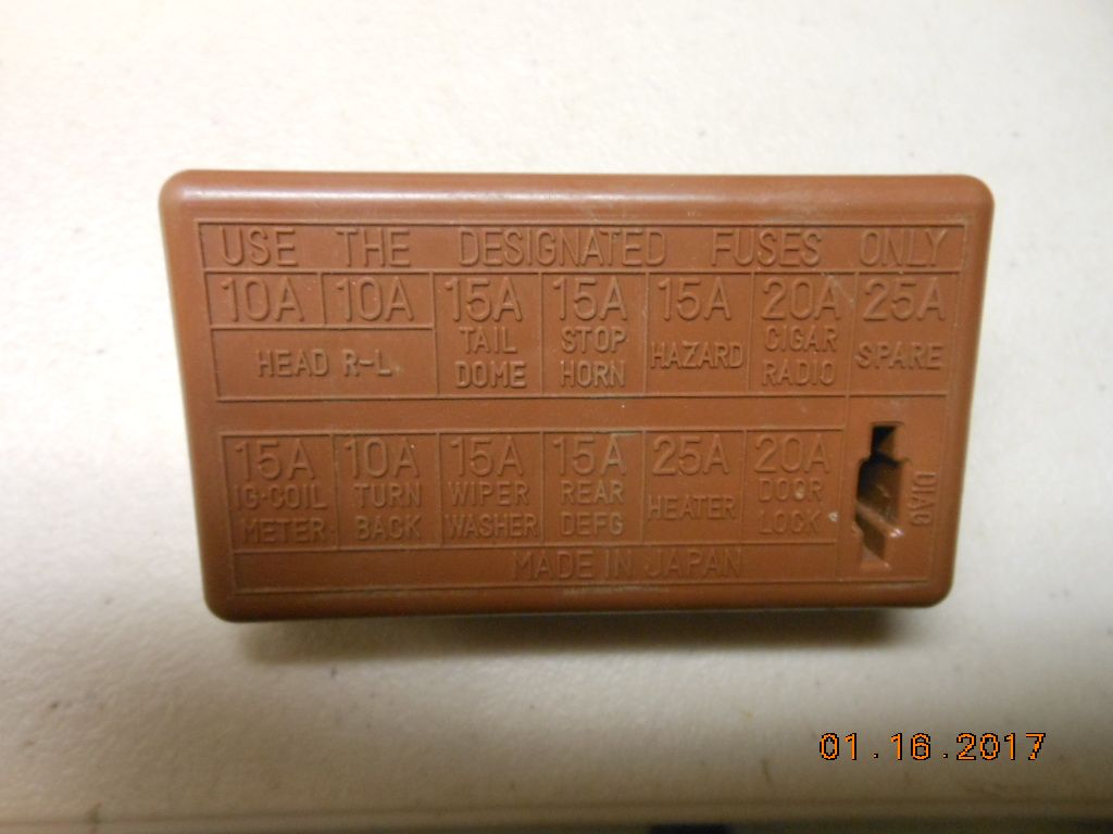 94 Suzuki Sidekick Fuse Box Diagram