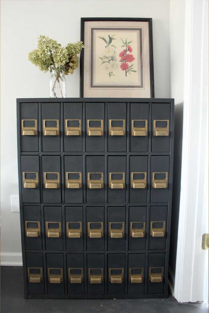 peach & pine home — annie sloan chalk paint & a vintage file cabinet