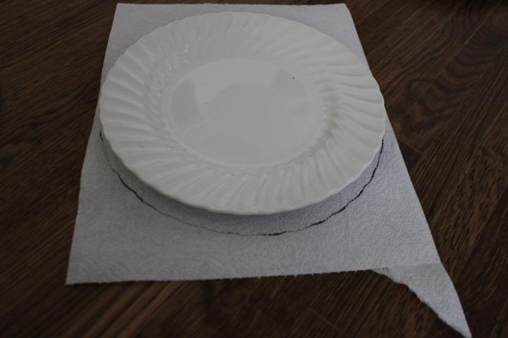 vintage plate wall without plate hangers