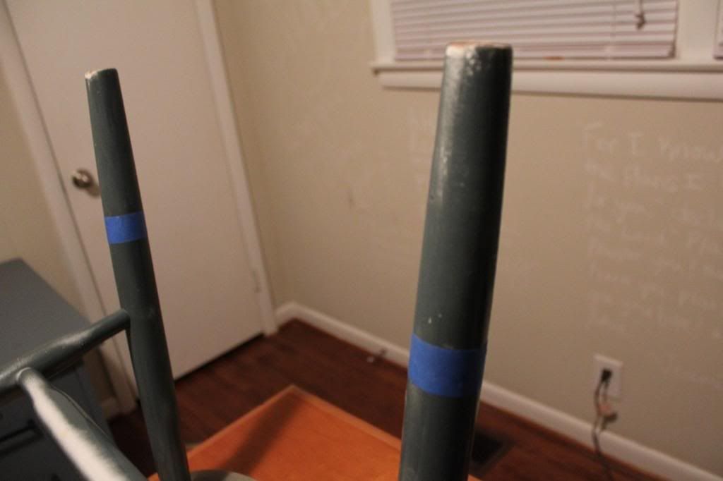 Gold-dipped dining chair tutorial