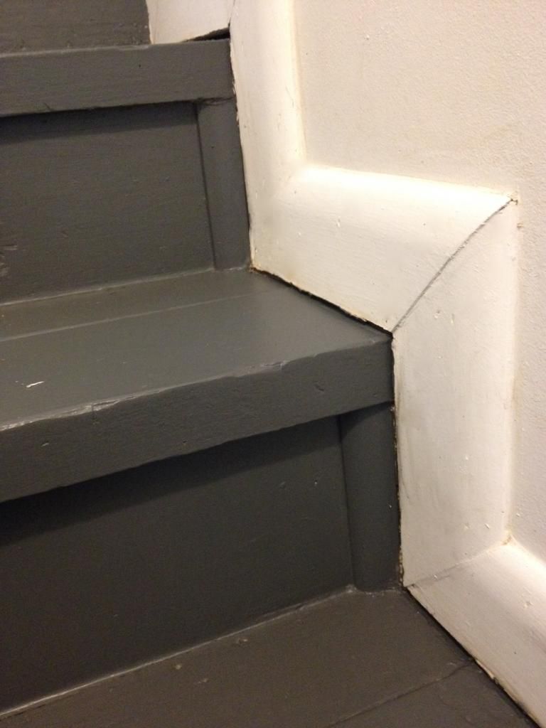 basement stairs - muted ebony by valspar
