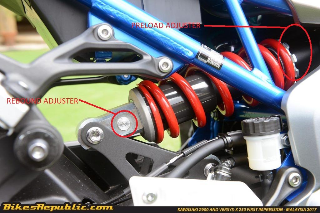 250pound rider. Suspension settings Suspension Setup and Mods Z900