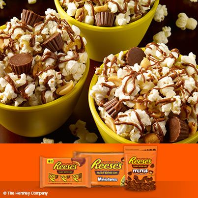 Reese's snack recipe popcorn peanuts