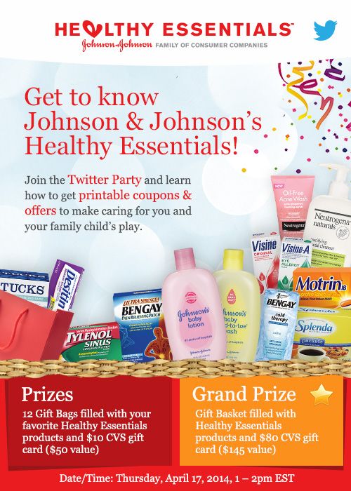 Great Deal on Johnson & Johnson Brands at CVS + Don't Miss the Twitter Party! #JNJ@CVS 