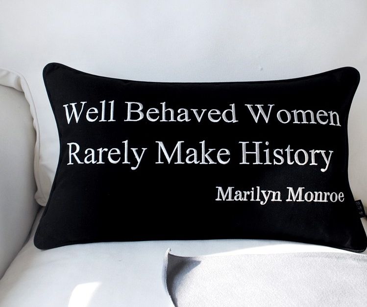 New Marilyn Monroe/Audrey Hepburn Quote Throw Pillow Case Lumbar Cushion Cover eBay