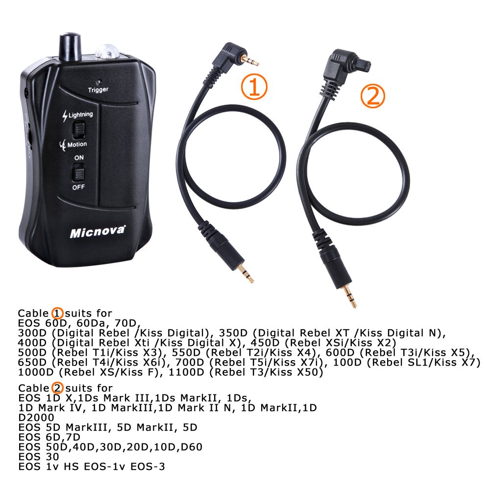 Micnova MQLC03C Lightning & Motion Activated Camera Shutter Trigger