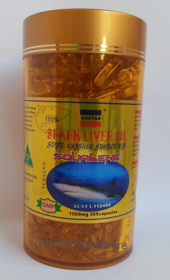 Shark Liver Oil 1000mg 365 Capsules Costar Made in Australia eBay