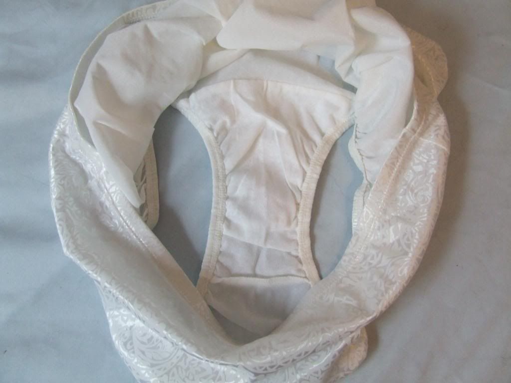 Vintage Lingerie Panties Size 11 Granny Girdle Support Panty White Nwot Wet Look