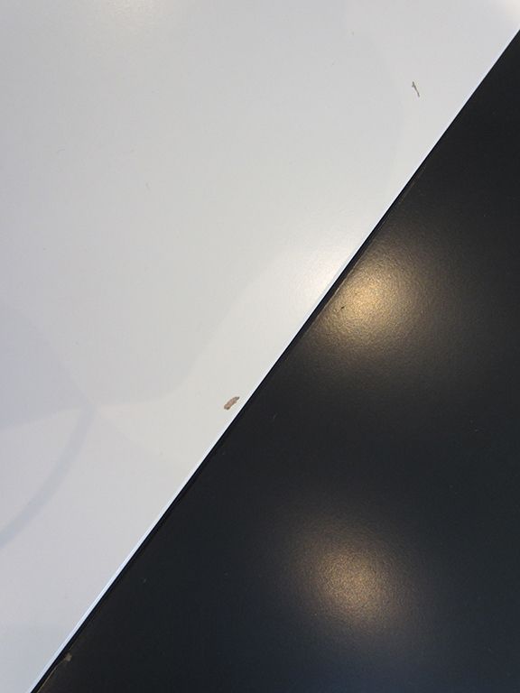 Ikea LACK 2 small Black and white triangle coffee side table/ corner