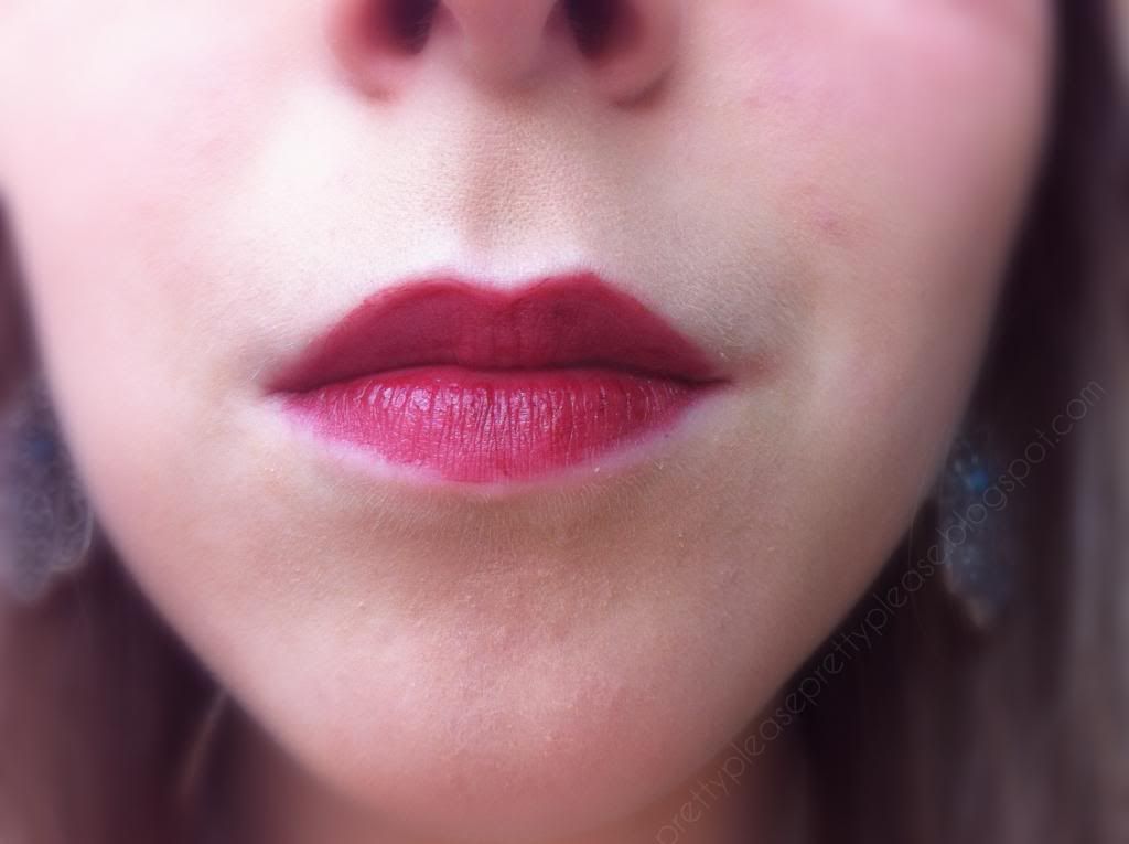 Dubonnet Lipstick by Mac Swatch on Lips
