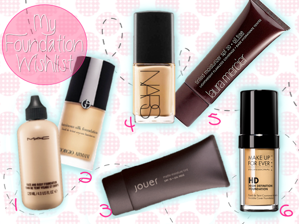 My Foundation Wishlist by Pretty Please Beauty Blog