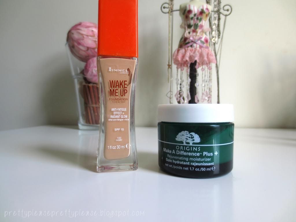 Rimmel Wake me Up Foundation and Origins Make a Difference Plus Moisturiser Picture
