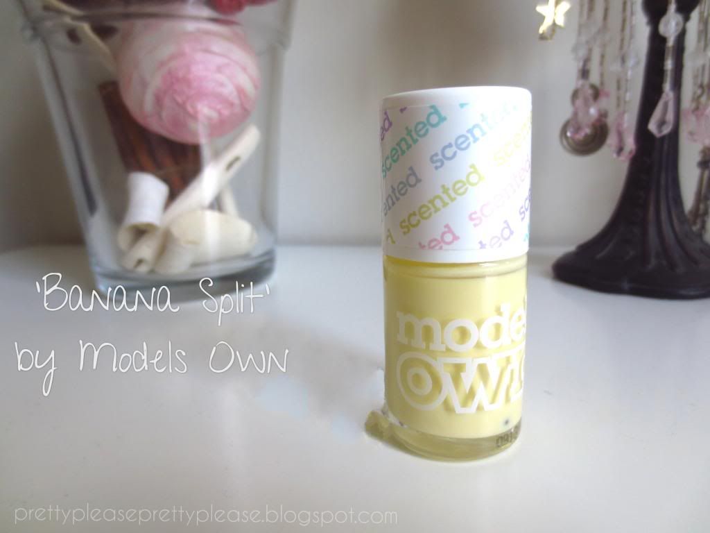Model's Own Banana Split Nail Polish Pastel Yellow Colour by Pretty Please Blog