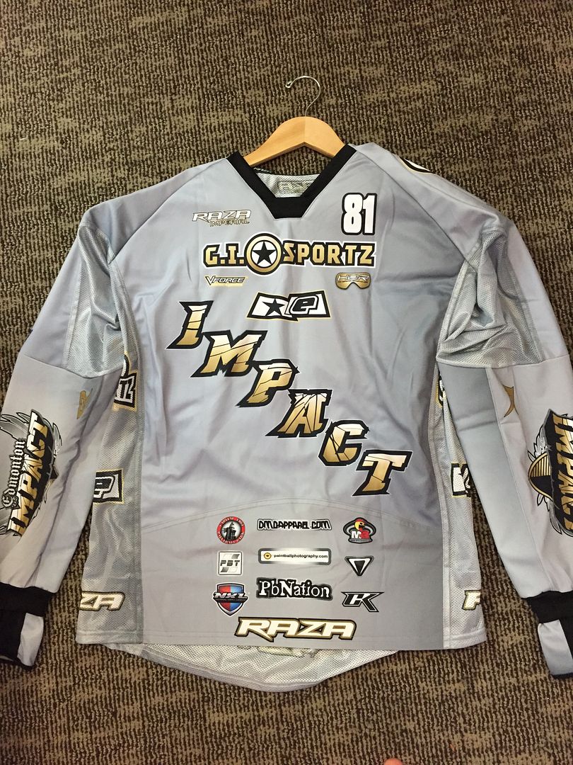 Edmonton Impact Guns and other gear.