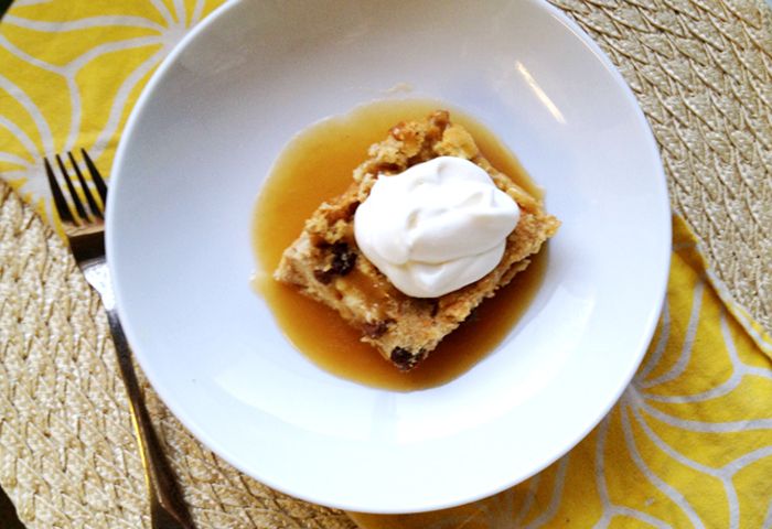  BeeStew Bread Pudding with Rum Butter Sauce