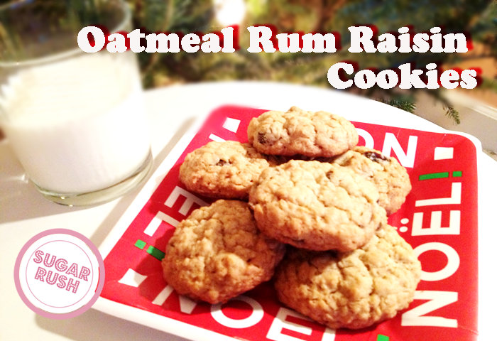 Oatmeal Rum Raisin Cookies