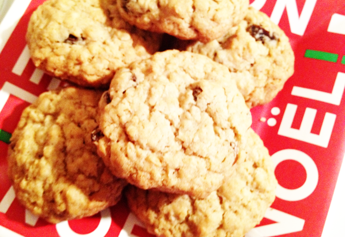 Oatmeal Rum Raisin Cookies